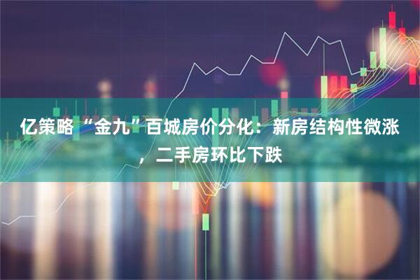 亿策略 “金九”百城房价分化：新房结构性微涨，二手房环比下跌